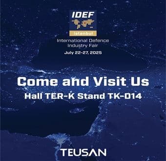 Teusan olarak IDEF 2025 17. Uluslararası Savunma Sanayi fuarında yerimizi alıyoruz!